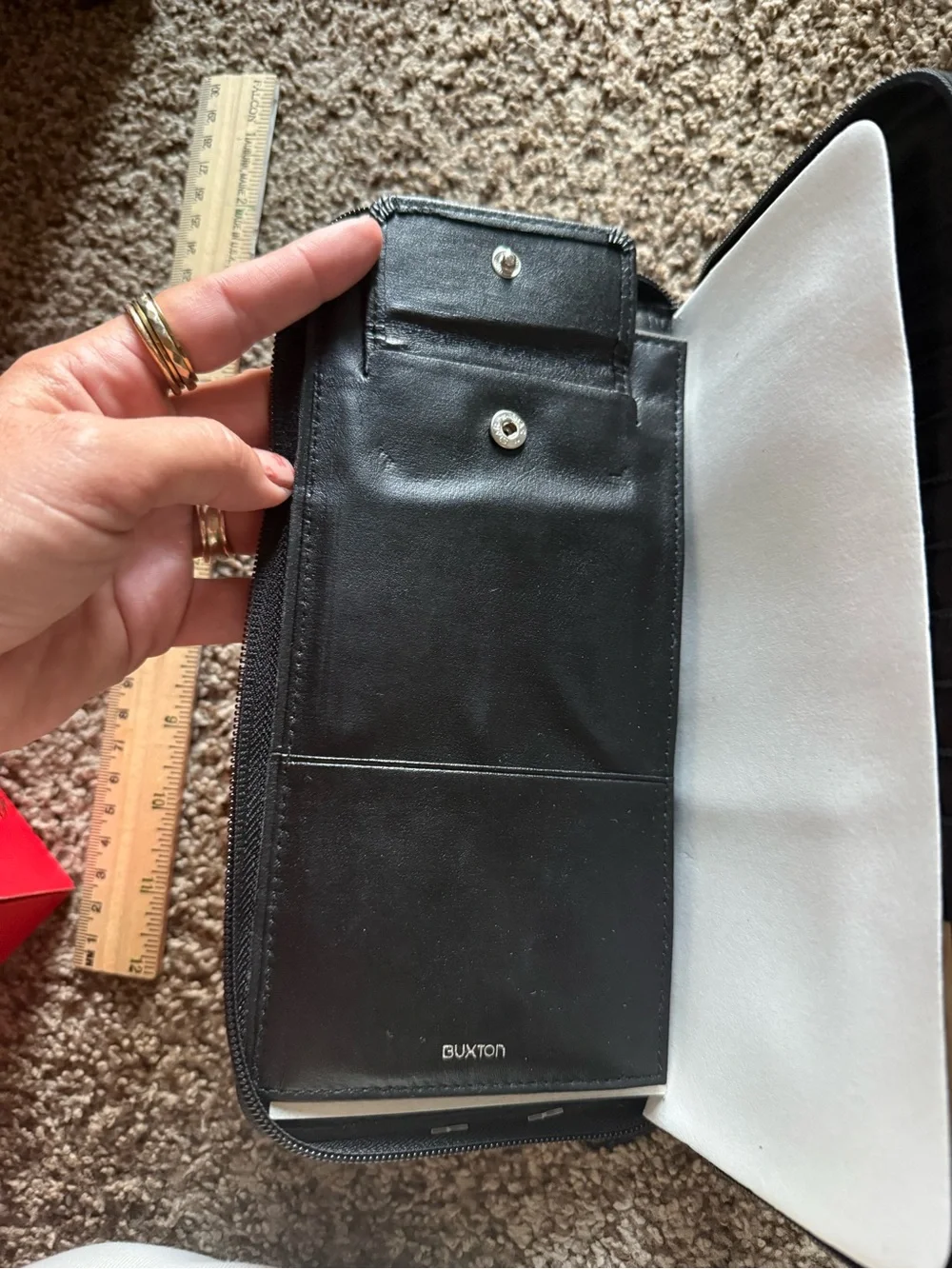 Buxton leather travel